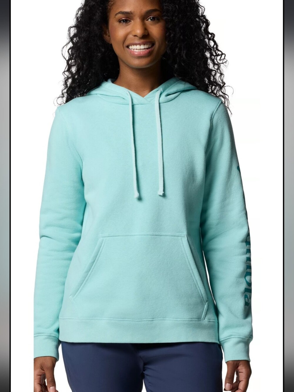 Columbia Trek Womens Light Blue Hoodie